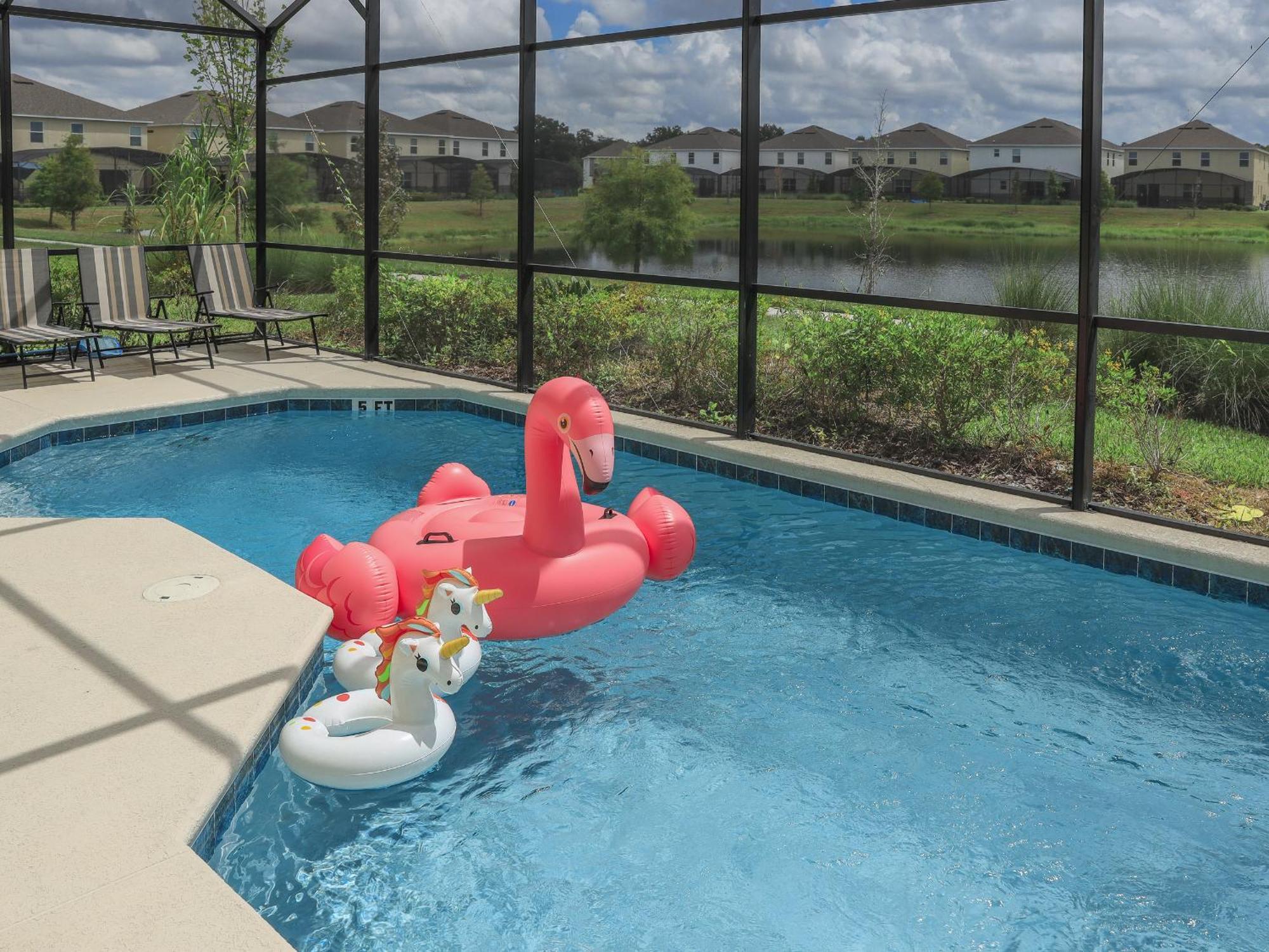 Waterfront Brand New Modern Luxury 8 Bedroom Pool House! Sleeps 16 Kissimmee Ngoại thất bức ảnh